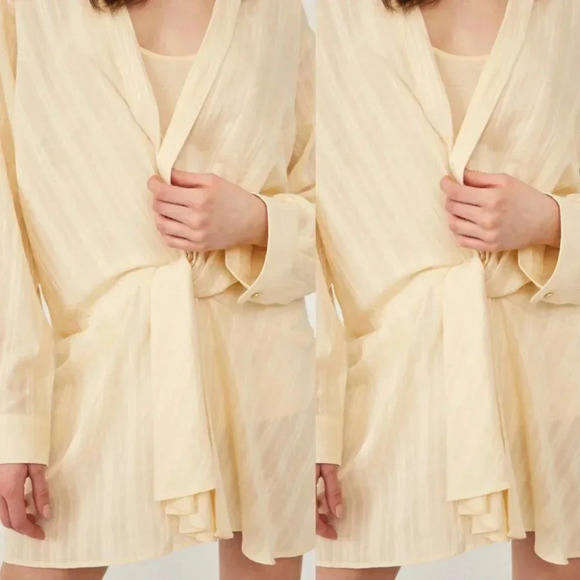 Free People Tara Twist Mini Dress Size Large NWT $128 - Picture 9 of 12